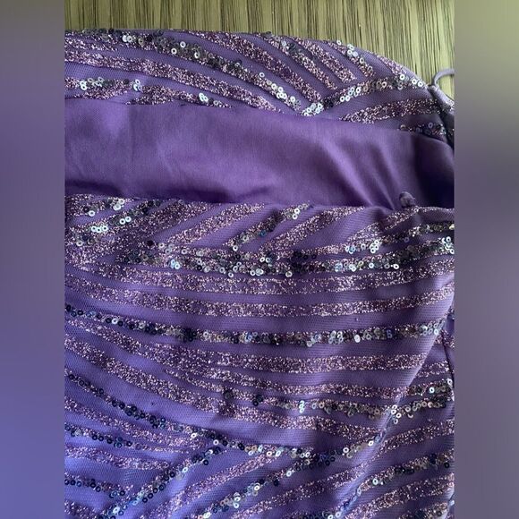 NWT Hello Molly Shimmering Star Sequin Mini Dress Purple  Sz XS Sleeveless - Picture 14 of 16